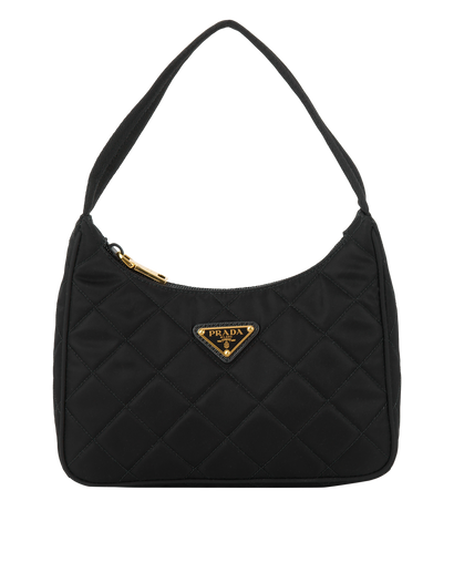 Quilted Re-Edition Tessuto Bag, front view